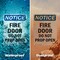Signmission Fire Door Do Not Prop Open OSHA Notice Sign, Vinyl Decal, 7in W x 10in L, 2PK OS-2PACK-NS-D-710-V-12574 - alternate 2